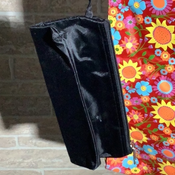 Falls Creek NEW - colorful bold vibrant sturdy nylon shopping buddy w/ pouches - Picture 3 of 6